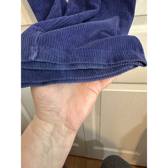Vintage 90's April Cornell Blue Corduroy Straight Leg Pants Sz S High Waist - Picture 5 of 10